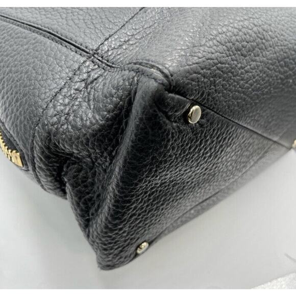 Kate Spade Lg Black Grove Court Thea Leather Tote Polka dot lining and Zip Sides - Picture 15 of 16